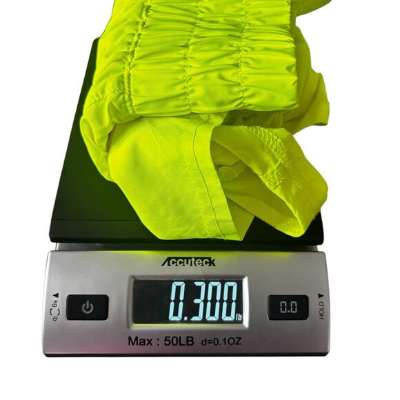 FP Movement The Way Home Shorts Neon Yellow Large Lined Active Running Gym - Picture 13 of 13
